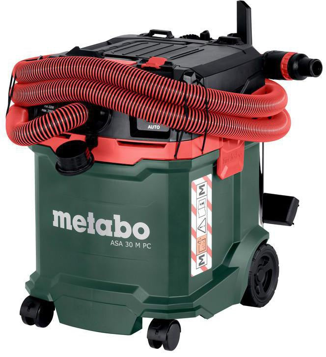 METABO Sicherheitssauger ASA 30 H PC – 1200 W, Staubklasse H, 30 l, Nass-/Trockensauger