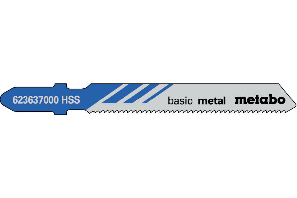 METABO Stichsägeblätter Classic Nutz-Länge 106 mm HSS gefräst gewellt 5 Stück