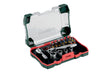 METABO Bitsortiment 26-teilig, 25 mm Bits, 1/4 Zoll Steckschlüssel, S2-Stahl, Farbcodierung