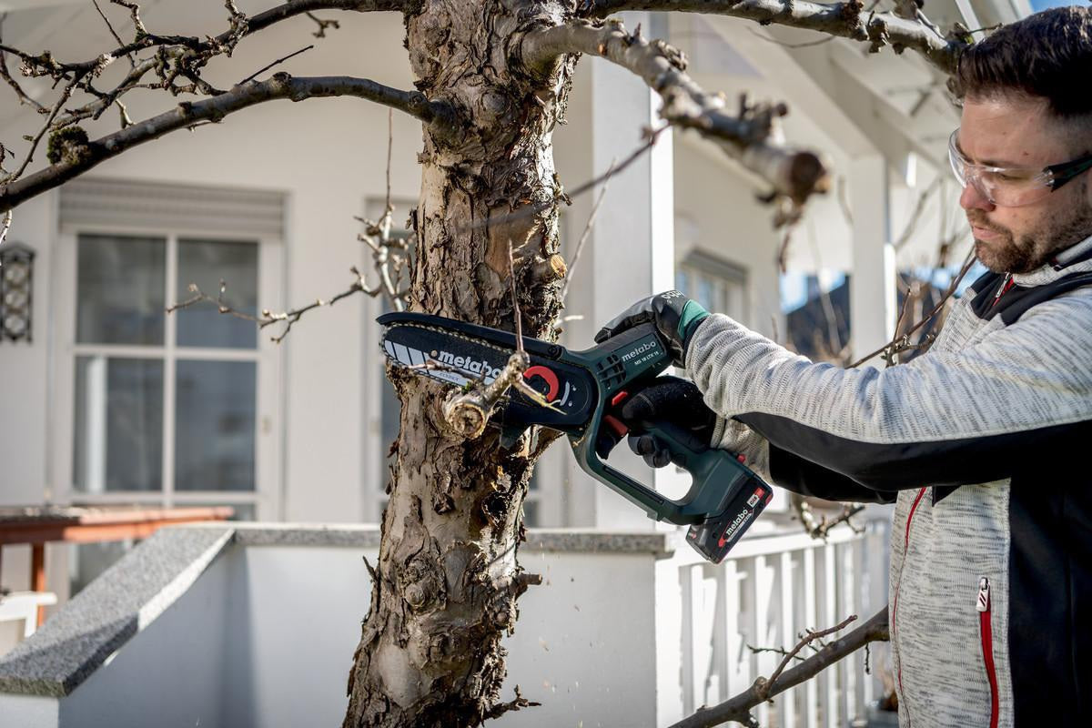 METABO Akku-Kettensäge MS 18 LTX 15 – 18 V, 150 mm Schwert, rückschlagarm