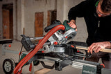 METABO Kapp- und Gehrungssäge KGS 216 M mit Zugfunktion, 1500 W, 216 mm Sägeblatt