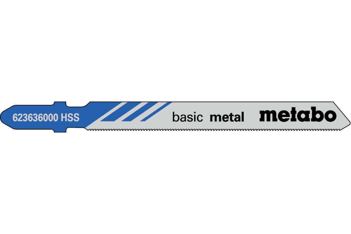 METABO Stichsägeblätter Classic Nutz-Länge 106 mm HSS gefräst gewellt 5 Stück