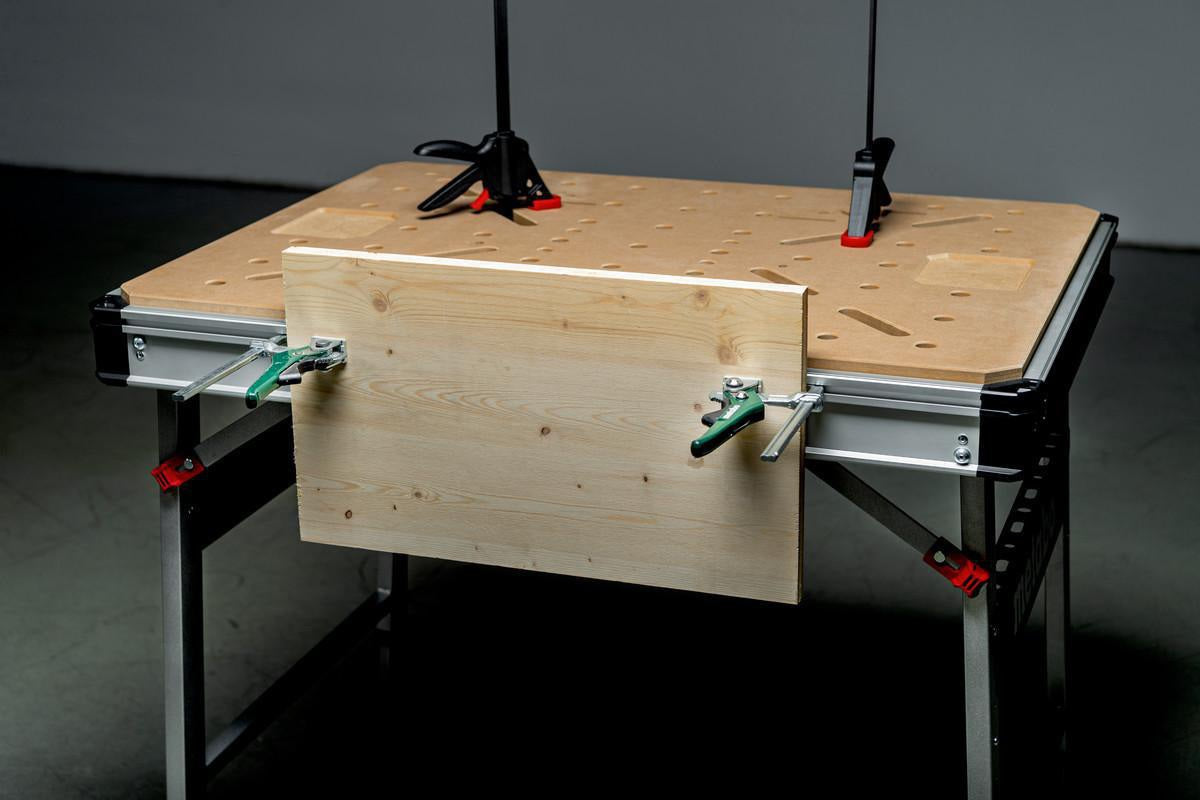 METABO Multifunktionstisch MWB 100 – mobile Werkbank, höhenverstellbar, 120 kg Traglast
