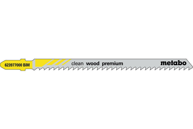 Metabo Stichsägeblätter clean wood premium Nutzlänge 105 mm BiM 5 Stück
