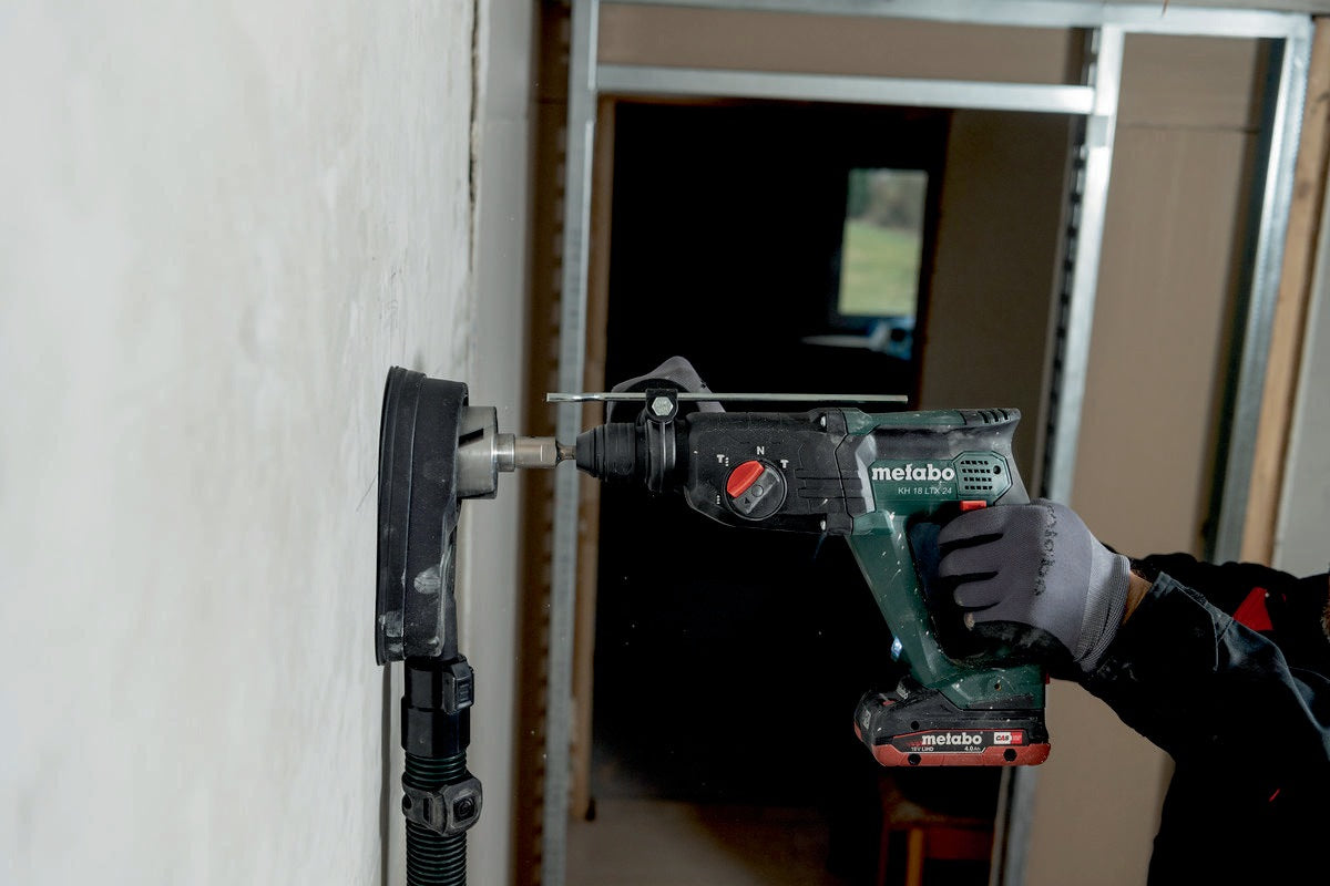 Metabo Akku-Bohrhammer KH 18 LTX 24 – 18 V, 2,1 J, SDS-plus, 24 mm Bohrleistung