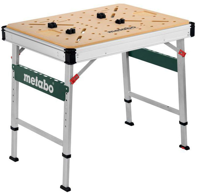 METABO Multifunktionstisch MWB 100 – mobile Werkbank, höhenverstellbar, 120 kg Traglast