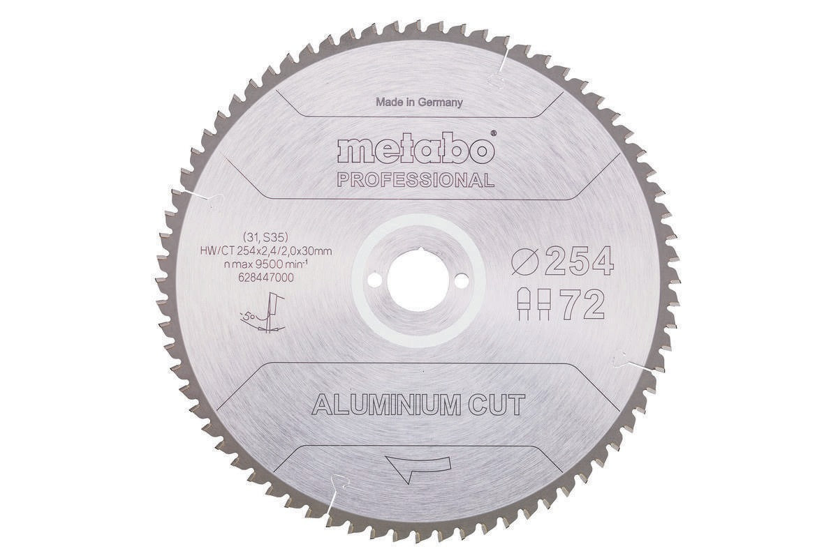 METABO Kreissägeblatt aluminium cut professional 216 x 2,2/1,8 x 30 mm Z 58 FZ/TZ 5° negativ