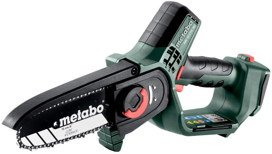 METABO Akku-Kettensäge MS 18 LTX 15 – 18 V, 150 mm Schwert, rückschlagarm