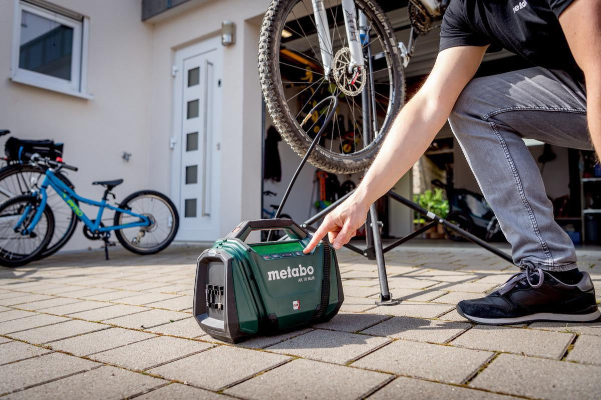 METABO Akku-Kompressor AK 18 Multi 18 V 16 l/min 11 bar mit Hochdruck- und Volumenfunktion