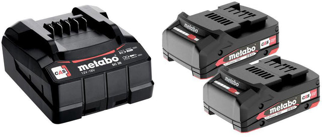 METABO Akku-Set Basic 2,0 18 V 2x2 Ah – 100 % kompatibel mit allen Metabo Akku-Maschinen seit 2009
