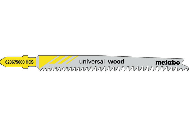 METABO Stichsägeblätter universal wood Nutz-L. 91 mm HCS T 234 X für Hartholz, Weichholz, Spanplatten