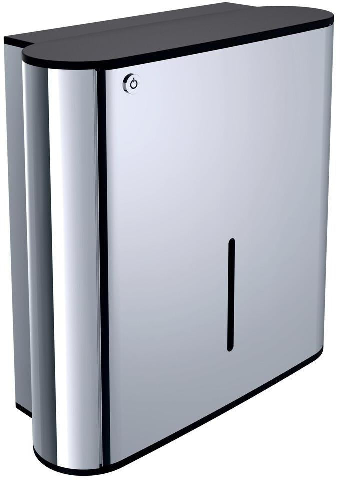 EMCO Papiertuchspender system2 00100 – abschließbar, Aluminium, für 500 Tücher
