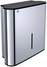EMCO Papiertuchspender system2 00100 – abschließbar, Aluminium, für 500 Tücher