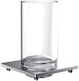 EMCO liaison Glashalter für Reling – Kristallglas klar, verchromt, 1 Glas