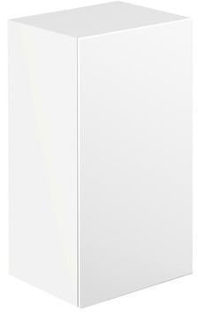 EMCO evo Halb-Hochschrank 750 mm mit Glastür und LED-Beleuchtung in Weiß