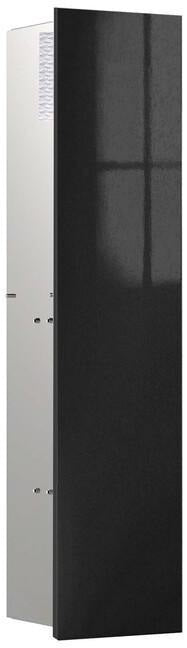 EMCO asis pure WC-Modul Unterputz 730 mm, Anschlag rechts, Glasfront – mit WC-Bürste & Reserverollenhalter
