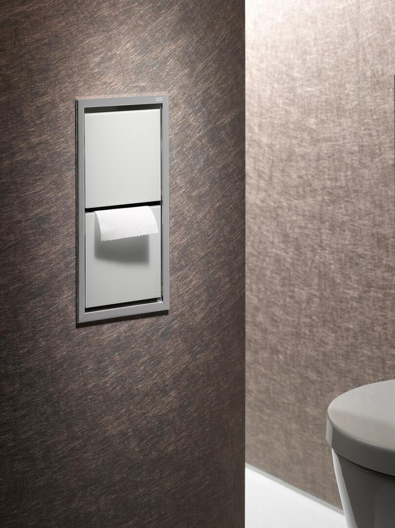 EMCO WC-Papier-Modul asis 150 Unterputz 344 mm chrom/optiwhite