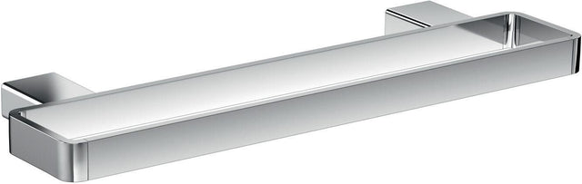 EMCO Relingsystem LOFT 400 mm Chrom – Ablage mit 3 Glasaufnahmen für das Badezimmer