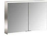 EMCO LED-Lichtspiegelschrank prime 2, 1000 mm, 2 Türen, Aufputz, Aluminium, IP20