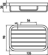EMCO Seifenkorb System 2 – Chrom, direkte Wandbefestigung, inkl. Montagematerial