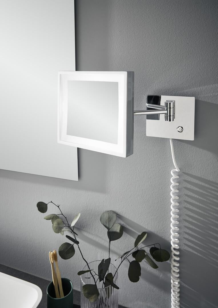 EMCO LED-Kosmetikspiegel pure 3-fach, rund, 200 mm, mit Touchsensor & Farbwechsel