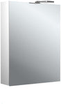 EMCO pure 2 Style LED-Lichtspiegelschrank 500 mm, 1 Tür, Aufputz, Aluminium