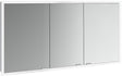 EMCO prime slim Lichtspiegelschrank 1400 mm, 3 Türen, Unterputz, LED, Touchsteuerung, alu/spiegel