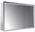 EMCO Lichtspiegelschrank prestige 2 Unterputz 1015 mm aluminium breite Tür links