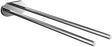 EMCO Handtuchhalter round 2-armig 400 mm Chrom – Wandmontage mit verdeckter Befestigung