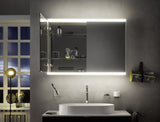 EMCO prime 2 LED-Lichtspiegelschrank 600 mm, 1 Tür, Unterputz, Aluminium – dimmbar, IP20