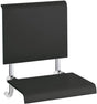 EMCO Einhängesitz system 2 21201 mit Kunststoffsitzfläche schwarz/chrom – hochklappbar mit Rückenlehne