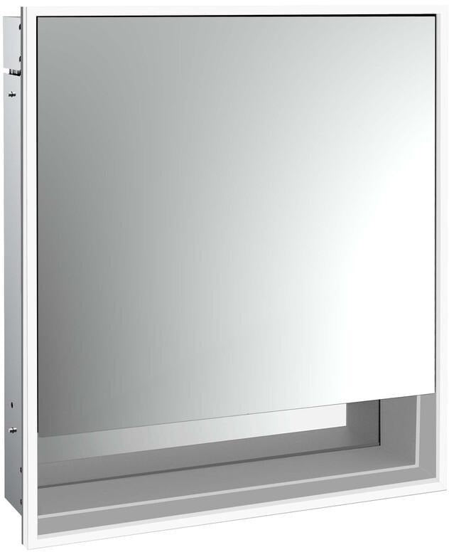 EMCO Lichtspiegelschrank loft 05201 Unterputz 600 mm, 1 Tür links, LED, Aluminium