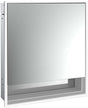 EMCO Lichtspiegelschrank loft 05201 Unterputz 600 mm, 1 Tür links, LED, Aluminium