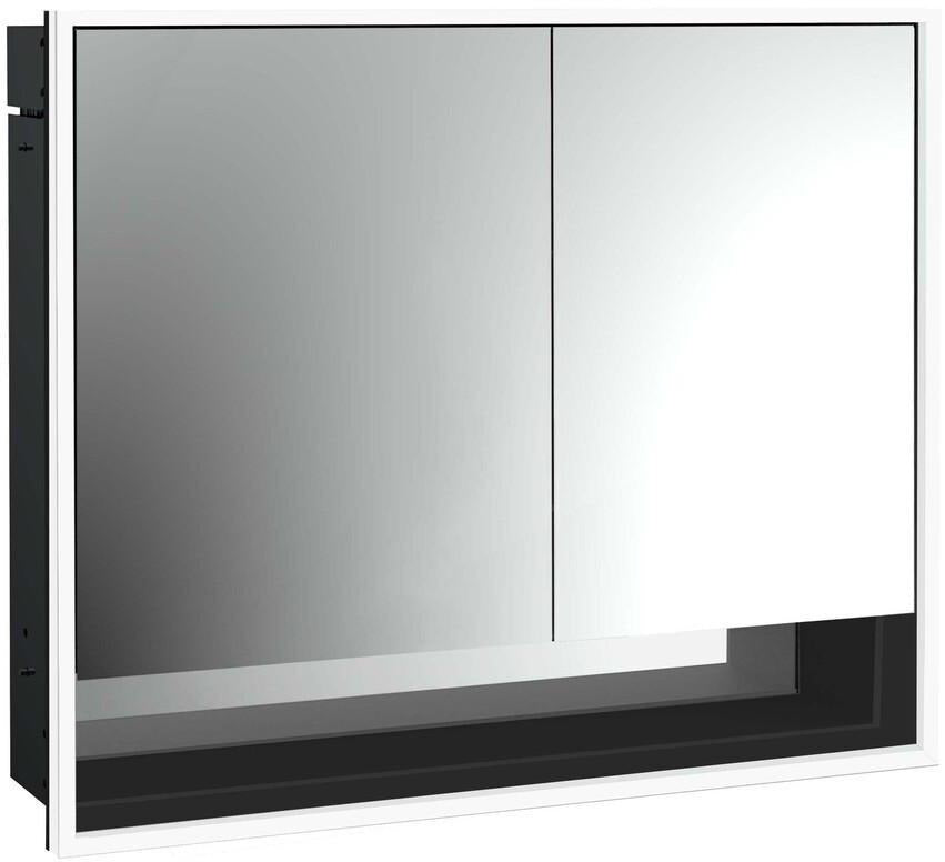 EMCO Lichtspiegelschrank loft 05211 Unterputz, 800 mm, 2 Türen, Aluminium, LED, Touch