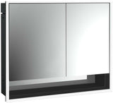 EMCO Lichtspiegelschrank loft 05211 Unterputz, 800 mm, 2 Türen, Aluminium, LED, Touch