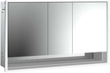 EMCO Lichtspiegelschrank loft 05223 Unterputz, 3-türig, 1600 mm, Aluminium, LED-Beleuchtung
