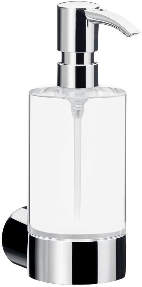 EMCO fino Flüssigseifenspender 175 ml Kristallglas klar mit verchromter Dosierpumpe
