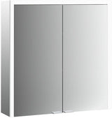 EMCO prime 3 LED-Lichtspiegelschrank 800 mm, 2-türig, Aufputz, Aluminium, Touch-Dimmer