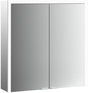 EMCO prime 3 LED-Lichtspiegelschrank 800 mm, 2-türig, Aufputz, Aluminium, Touch-Dimmer