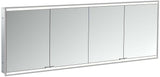 EMCO Lichtspiegelschrank prime 2 Unterputz 2000 mm 4-türig mit LED und Touchsteuerung