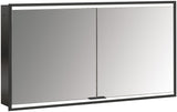 EMCO prime 2 LED-Lichtspiegelschrank 1300 mm, 2 Türen, Unterputz, Aluminium, Touchsteuerung