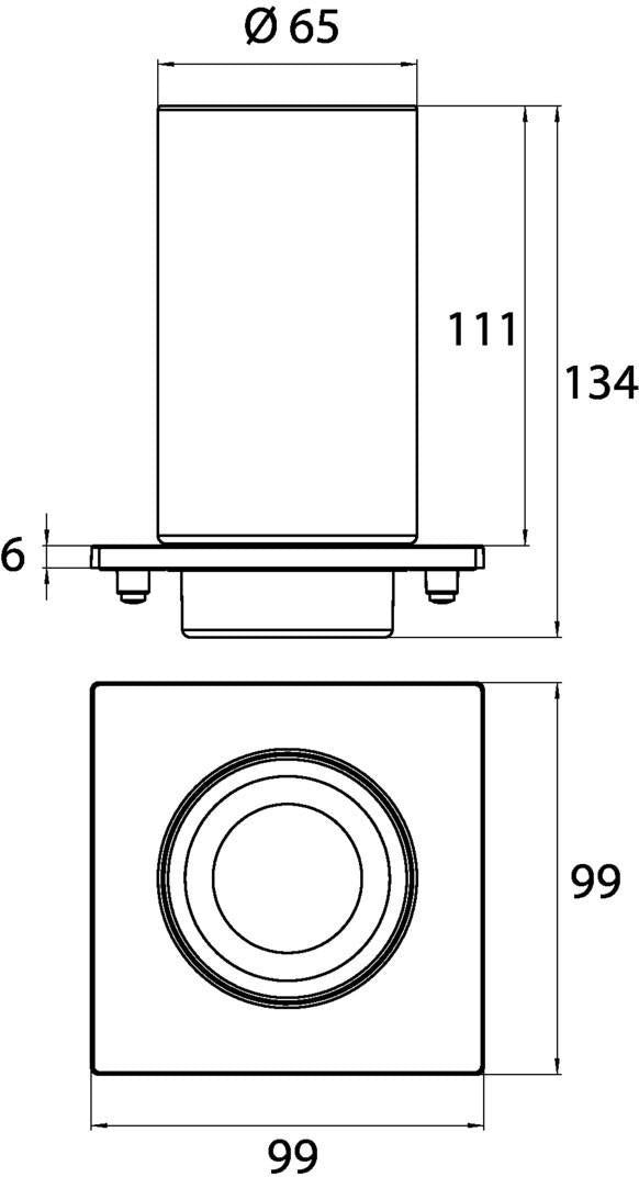 EMCO liaison Glashalter für Reling – Kristallglas klar, verchromt, 1 Glas