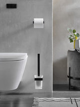 EMCO Toilettenbürstengarnitur loft 00100 mit Kristallglas satiniert und Chrom