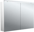 EMCO pure 2 Classic LED-Lichtspiegelschrank 1000 mm, 2-türig, Aluminium, IP20, 22 W, 2700–6500 K