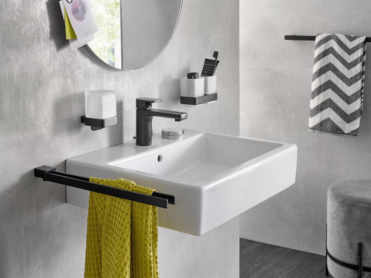 EMCO Doppelglashalter loft 00100 – Kristallglas satiniert, verchromt, Wandmontage