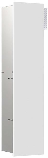 EMCO WC-Modul asis pure 51310 Unterputz, 1-türig links, 730 mm, weiß – mit WC-Bürste und Papierhalter