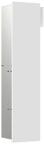 EMCO WC-Modul asis pure 51310 Unterputz, 1-türig links, 730 mm, weiß – mit WC-Bürste und Papierhalter