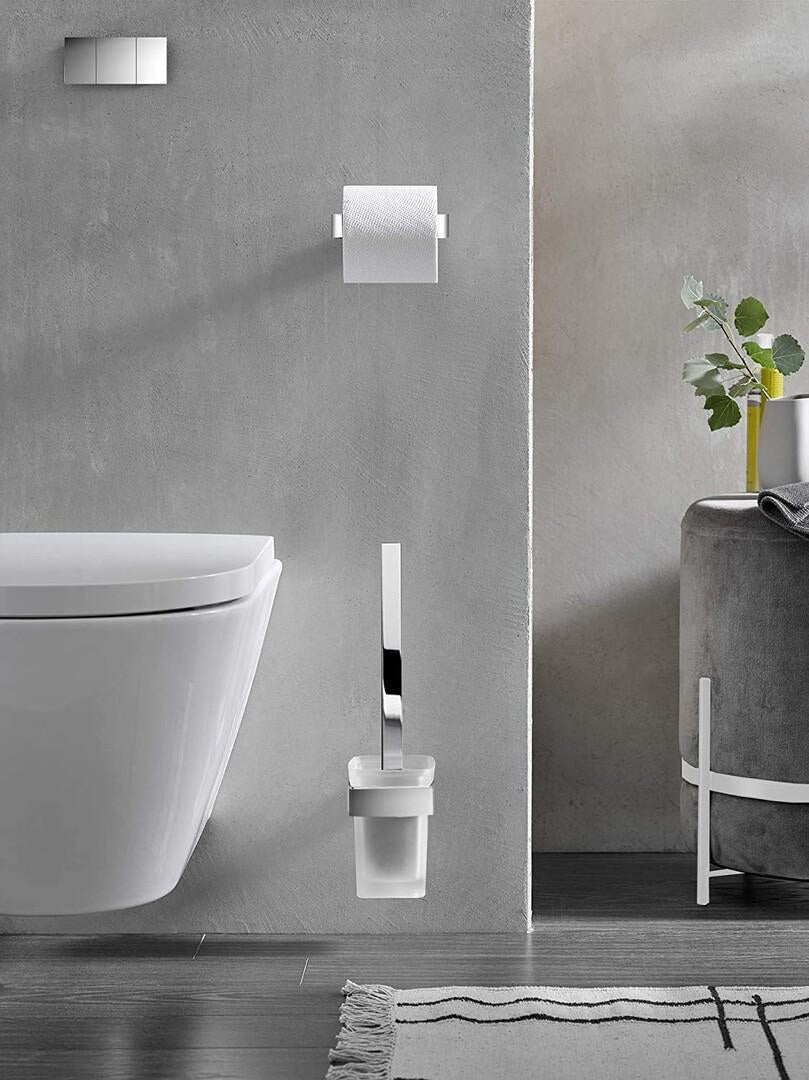 EMCO Toilettenbürstengarnitur loft 00100 mit Kristallglas satiniert und Chrom