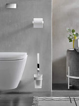 EMCO Toilettenbürstengarnitur loft 00100 mit Kristallglas satiniert und Chrom