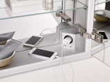 EMCO prime LED-Lichtspiegelschrank 600 mm Aufputz, Türanschlag links, Aluminium